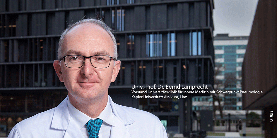 Univ.- Prof. Dr. Bernd Lamprecht, Vorstand Universitätsklinik für Innere Medizin mit Schwerpunkt Pneumologie, Kepler Universitätsklinikum Linz